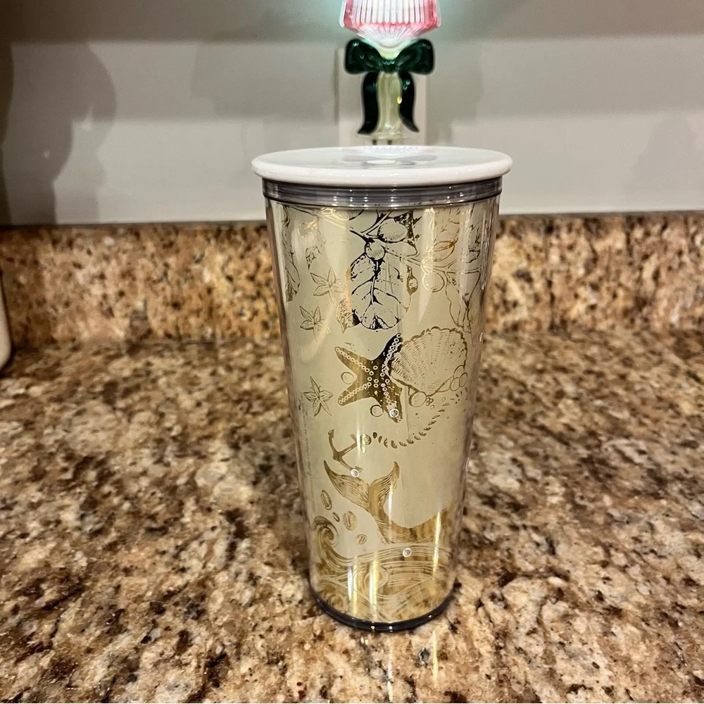 New Starbucks Philippines Gold White Whale Siren Cold Cup Asia Overseas